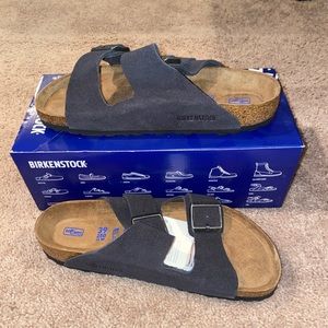Birkenstock Arizona BS Velvet Grey size 8